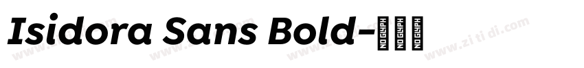 Isidora Sans Bold字体转换